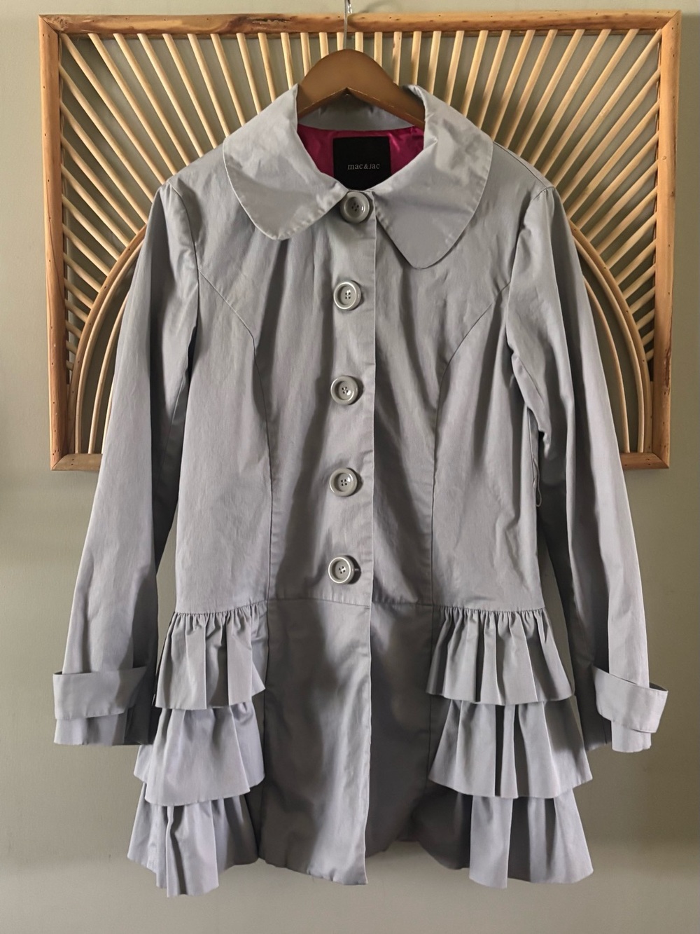 mac & jac Bright Fuchsia Lined Coat